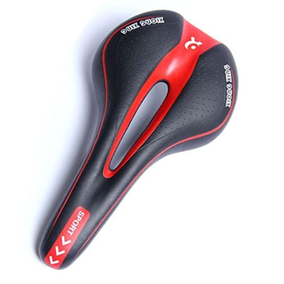 GAWDI Sillín De Bicicleta 3D, Asiento De Bicicleta MTB Transpirable Hueco, Cojín Cómodo De Trasero Grande, Asiento De Bicicleta, Cojín Absorbente De G