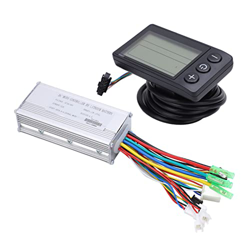 Uxsiya Kit de Conversión de Bicicleta Eléctrica, Carcasa de Metal de Kit de Conversión Eléctrica 22a con Panel LCD S866 para Scooter Eléctrico características