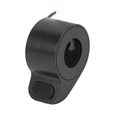 Uxsiya Scooter Throttle Accelerator, Acelerador de scooter eléctrico con tacto cómodo, plástico resistente al desgaste para reemplazar(negro)