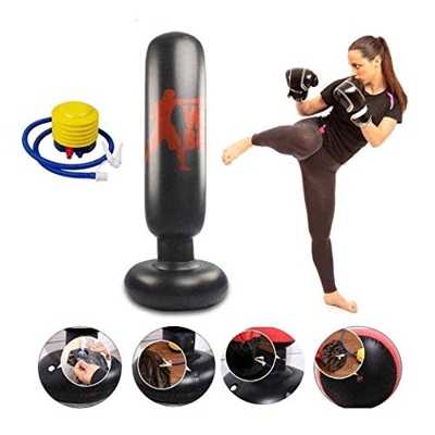 Saco de boxeo al aire libre Fitness Saco de boxeo independiente Bolsas de boxeo para adultos y niños 160 cm Descompresión Sandbag Kick Strike Entrenam