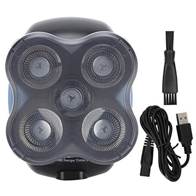 Afeitadora Eléctrica Recargable USB 5 Cuchillas Waterpro, Afeitadora Eléctrica para Hombres Afeitadoras RotativasAfeitadoras Eléctricas