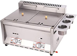 STORS Freidora De Gas De Gran Capacidad De 12 L, Freidora De Gas Profundo De Encimera Comercial con Cestas Y Tapas, Freidora De Doble Chip para Donuts características
