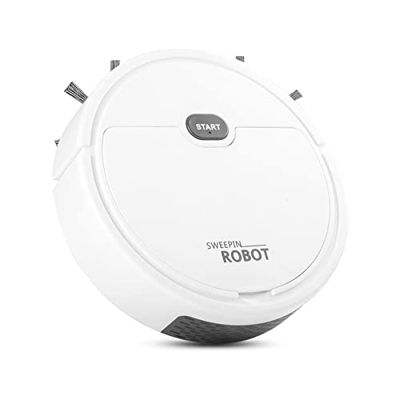 S-JIANG Robot aspirador - Robot barredora inteligente, mascotas y alfombras, aspiradora robtica para piso de azulejos de madera dura