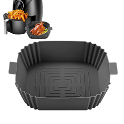 Cesta para Freidora De Aire - Recipiente para Hornear Freidora De Aire Reutilizable | Freidora De Aire De Silicona Antiadherente Bandeja De Silicona p precio