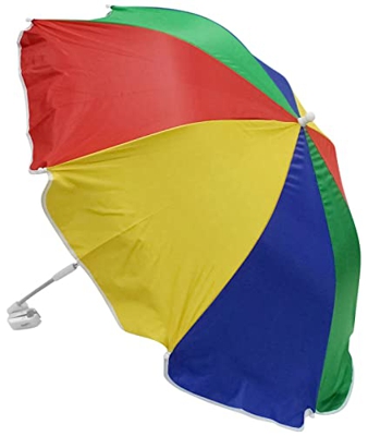 Sombrilla inclinable grande con abrazadera para silla de playa con protección UV