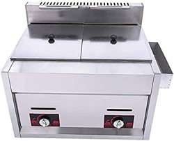 STORS Freidora De Gas Comercial, Freidora De Cocina De Encimera De Gas Profesional De Gran Capacidad De 20 L con Cestas Y Tapas, para Patatas Fritas,  en oferta