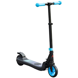 HOMCOM Patinete Eléctrico para Niños de +6 Años Scooter Eléctrico Plegable con Altura Ajustable 71x36,5x75-80 cm Azul precio