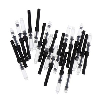 20pcs pluma estilográfica convertidor de tinta absorbente de tinta escritura accesorios piezas de tinta