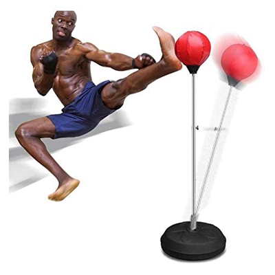 Saco Boxeo Relleno Adulto Bolsa De Perforación De Fitness Bolsa De Boxeo con Un Grueso CLORURO DE POLIVINILO Fuerte Resorte Duradero Resiste Dificulta