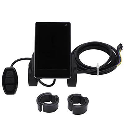 TeamSky Pantalla LCD para Bicicleta, Panel de Control Inteligente para Bicicleta eléctrica, medidor de Pantalla LCD de plástico para Accesorios de Bic