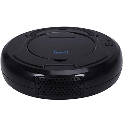 Warmzfh 1800Pa Limpiador de Pisos Inteligente, 3-en-1 Auto Recargable Robot De Barrido Seco Mojado Aspiración Robot Negro