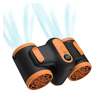 Ventilador de Cintura Colgante Personal portátil con batería de 10000 mAh Ventilador eléctrico portátil Ultra silencioso Aire Acondicionado de Mano (C
