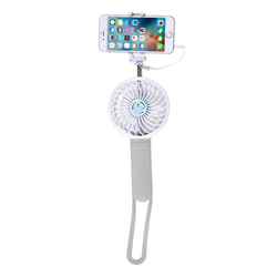 MYAMIA Portátil Recargable De Mano Multifuncional Elástico Selfie Palo Power Bank 3 Grados De Ajuste De Ventilación - Gris características