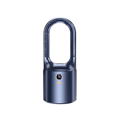 Uekinishi Ventilador sin aspas, Enfriador de Aire, Ventiladores de refrigeración, Ventilador sin aspas de Escritorio, Pantalla LED de Escritorio, sin 