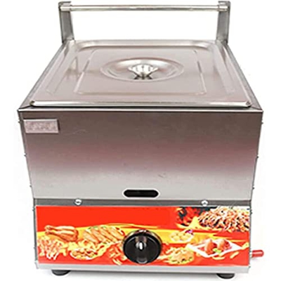 lxiluv Freidora Profunda 11l Freidora Profunda Freidora De Gas Grado Alimenticio Acero Inoxidable Pulso Electrónico Encendido Antideslizante Ahorro De