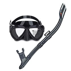 Gafas de Buceo Se puede equipar con soporte de cámara Silicona líquida Full Dry Snorkeling Máscara Erbao Gafas de buceo Snorkel Set de dos piezas Kit  características