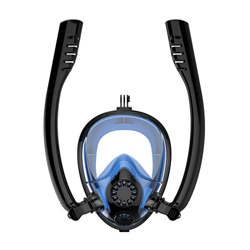 GATASE Juego de Snorkel, máscara de Snorkel de Vista panorámica Anti-Fog y Tubo de Snorkel seco Anti-lok, Equipo de Snorkel for Adultos, respiración d en oferta