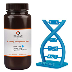 ERYONE Water Washable UV Curing Photopolymer, 3D Printer Resin for DLP/LCD Printers Blue 500g características