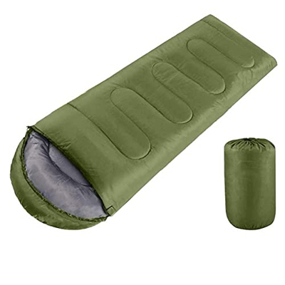 Jrechio Bolso Durmiente de la Estera Durmiente Inflable Que acampa a Prueba de Agua Senderismo Adulto con Capucha (Verde) wangbingyi (Color : Armygree