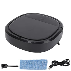 Robot Aspirador, 1200Pa Robot Vacío Detección de Obstáculos Fácil Control 2400mAh Batería 442ml Caja de Polvo para Interior(Negro) características