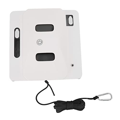 Zerodis Robot de Ventana Inteligente, Robot de Limpieza Inteligente de Alta Potencia con Adaptador de Corriente para Escritorio Enchufe de la UE