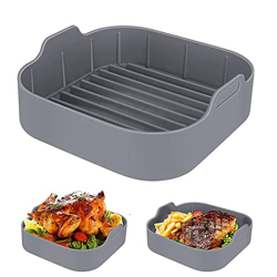 Bandeja de silicona para freidora de aire, con almohadillas de guante, antiadherente, práctica, apta para lavavajillas, para hacer albóndigas de pavo precio