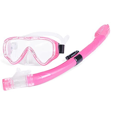 Gafas de Buceo Traje de esnórquel Máscara de buceo completamente seca for niños Juego de gafas de esnórquel Equipo de aprendizaje Natación Lente de vi