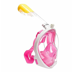 Máscara de snorkel de cara completa, equipo de snorkel for adultos y niños Sistema de descarga rápida de descarga rápida máscara de snorkel anti-fog,  en oferta