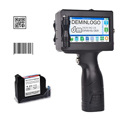 HAOTING Impresora de mano Impresora de inyección de tinta portátil Impresora de códigos de inyección de tinta de alta definición con pantalla táctil L