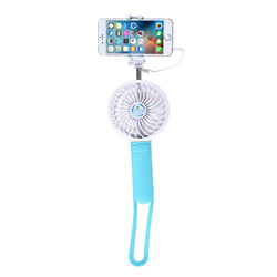 MYAMIA Portátil Recargable De Mano Multifuncional Elástico Selfie Palo Power Bank 3 Grados De Ajuste De Ventilación - Azul características