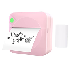 HAOTING Mini impresora fotográfica de bolsillo Máquina de impresión térmica portátil 203DPI Conexión inalámbrica BT para etiqueta de imagen Lista de m en oferta
