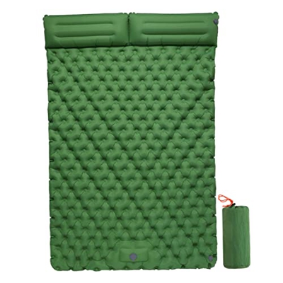 Jrechio Cojín de Dormir con Doble cojín Inflable Cojín de Dormir Asalto rápido y cómodo cojín de Aire Apto for Senderismo y mochilero wangbingyi