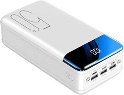 Giural Cargador Portatil con Entradas Tipo C & Mirco USB & Lightning, Batería Externa 50000Mah Power Bank Carga Rápida con 3 Salidas USB para iPhone A características