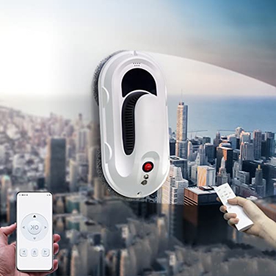 godaimis Robot de limpieza de ventanas, robot limpiador de vidrio inteligente automático, herramientas robóticas de limpieza de ventanas para interior