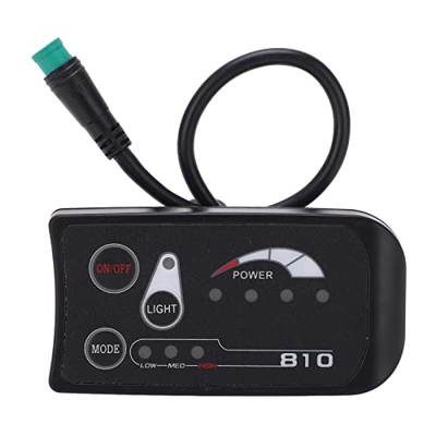 TeamSky Pantalla LED para Bicicleta eléctrica, Pantalla de Panel, medidor de visualización de Datos, Accesorios multifunción para Bicicleta para modif