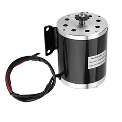 Motor eléctrico cepillado, 500W DC 24V Motor eléctrico cepillado con soporte para scooter eléctrico DIY Bicicleta eléctrica Go‑kart características