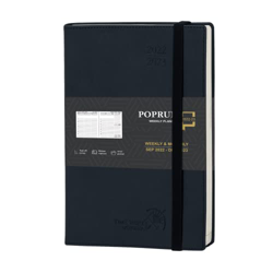 POPRUN Agenda 2022 2023 Semana Vista Vertical 16,5 x 22 cm - 16 Meses Agenda Escolar 2022-2023 Semanal de Sep’22-Dic’23 con Tapa Blanda en Cuero Vegan características