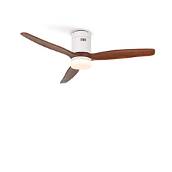 CREATE / WINDCALM DC / Ventilador de Techo Blanco Aspas Madera Oscura con Luz / Silencioso, luz regulable, temporizador, Potencia 40W, Ø132 cm características