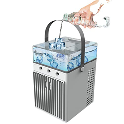 XIAOJUN USB Refrigeración de aire acondicionado pequeño refrigerador de aire pequeño humidificación móvil ventilador de refrigeración de escritorio (C precio