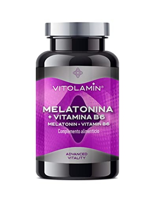 MELATONINA + VITAMINA B6 | VITOLAMIN® | 150 COMPRIMIDOS | Ayuda a conciliar el sueño y evitar el insomnio favoreciendo un descanso largo y prolongado