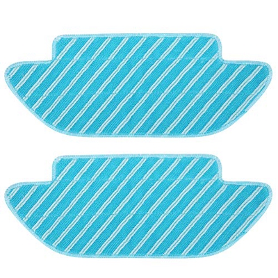 Serlium Paños de fregona, 2 uds, paño de fregona para aspiradora, Almohadilla de Limpieza para máquina barredora, Apta para aspiradora robótica Conga 