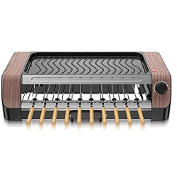 Desconocido Parrilla para Barbacoa, máquina de Barbacoa Antiadherente multifunción giratoria automática, Horno sin Humo para Picnic Familiar y Camping precio