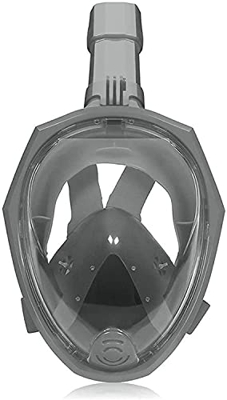 QHYXT Máscara de Buceo Máscara de Buceo Cara Completa 180 Seaview Máscara de Snorkel Máscara de Snorkel antivaho Antifugas Snorkel Equipo de natación 