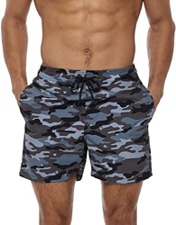 Bañador Hombre Corto con Bolsillo Bañadores de Playa Ligero Swim Shorts con Cordón Bañadores de Natación Hidrófugo Bañadores de Surf con Forro de Mall características