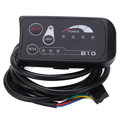 TeamSky Pantalla LED para Bicicleta eléctrica, Panel de Control de Pantalla LED con Pantalla de información múltiple para Accesorios de modificación d