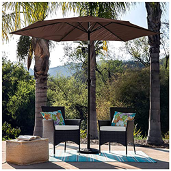 Sombrilla de playa UV50+, sombrillas grandes para exteriores, sombrillas de mesa de jardín con manivelas, sombrillas duraderas y resistentes a la deco precio