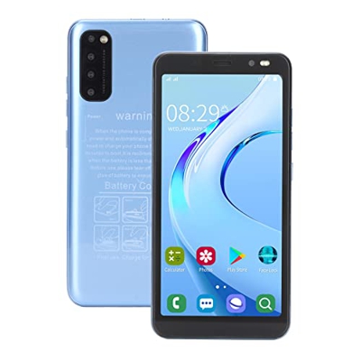 Teléfono Celular Desbloqueado, Teléfono Inteligente Android 4G, Quad Core 2GB RAM 32GB ROM, Pantalla FHD de 5.45 Pulgadas, Ranura SIM Dual, Reconocimi