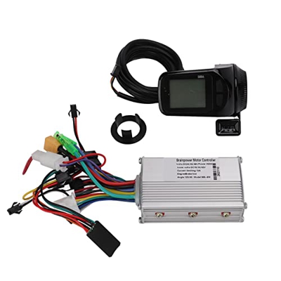 TeamSky Controlador sin escobillas de Motor, Kit de Controlador de Velocidad de Motor de Panel de Pantalla LCD para Scooter de Bicicleta eléctrica