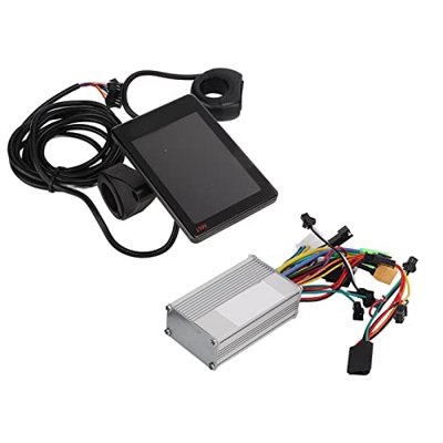 TeamSky Kit de Controlador de Motor sin escobillas, Controlador de Onda sinusoidal de Motor sin escobillas de Bicicleta eléctrica con Pantalla LED par