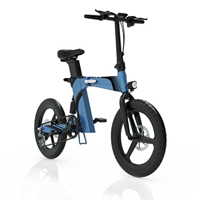 Bicicleta Electrica Plegable, 250W hasta 25 KM/H Bicicleta Electrica Montaña con 36V 8Ah Retirable Batería 80-100km Rango, 20'' Bicicleta Eléctrica co